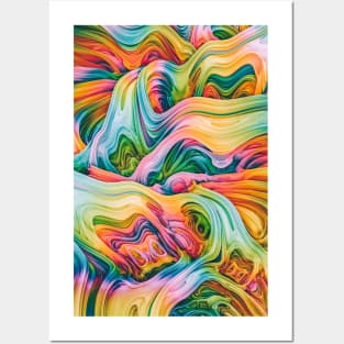 turne IV. Colorful Psychedelic Abstract Art Posters and Art